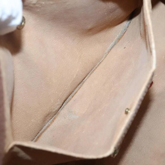 GUCCI GG Supreme Web Sherry Line Clutch Bag PVC Beige Gold 89 01 033 Auth BA4626 - Picture 15 of 16